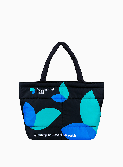 Peppermint Field Limited Edition – Quality In Every Breath Crossbody Bag (Black)