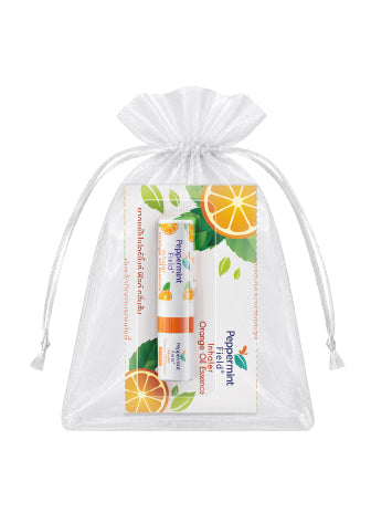 Peppermint Field Memorial Gift Peppermint Field Orange Inhaler 2 cc with Organza Drawstring Bag