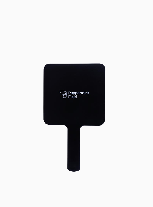 Peppermint Field Limited Edition – Black Handheld Mirror