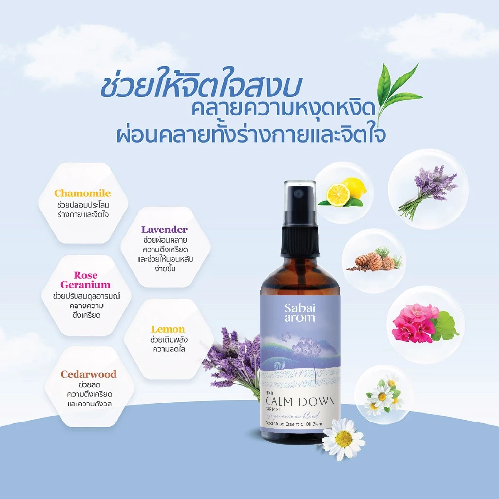 Calm Down Car Mist 100 ml.