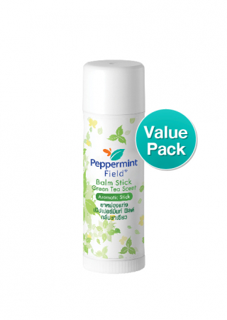Peppermint Field Balm Stick Green Tea Scent 6g. (value pack)