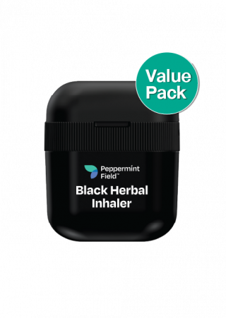 Peppermint Field Black Herbal Inhaler (Value Pack)