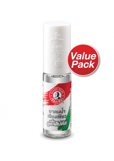 Siangpure Liquid Inhalant Eucalyptus Scent (Ball Tip) 3 cc. (Value Pack)