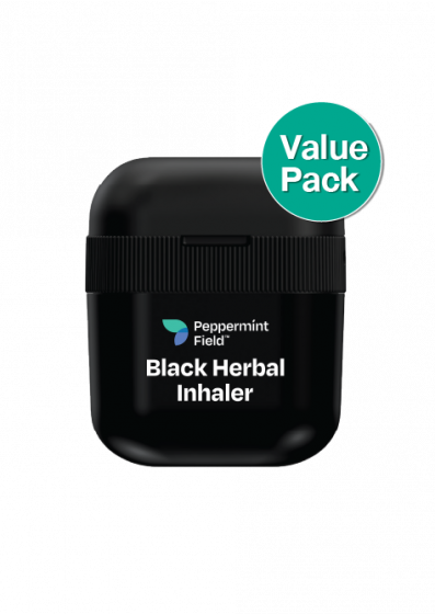 Peppermint Field Black Herbal Inhaler (Value Pack)